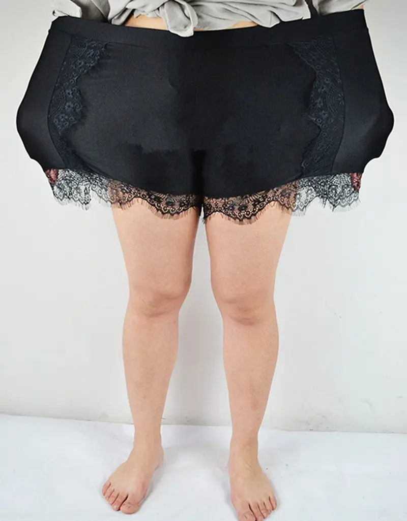 Женские модные шорты больших размеров 3xl 4xl тонкие облегающие блестящие короткие