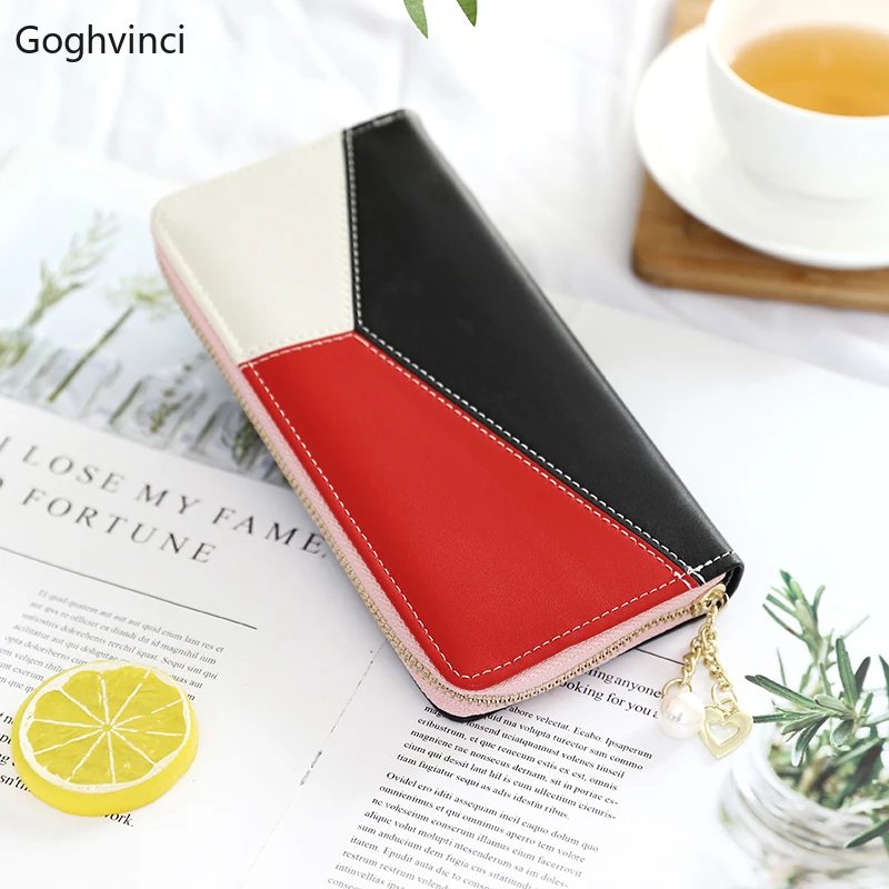 Wallets Women Patchwork Leisure Long Zipper All-match Trendy Korean Style Womens Simple Hand Wallet Female Lovely Pink Purse New
Wallets Women Patchwork Leisure Long Zipper All-match Trendy Korean Style Womens Simple Hand Wallet Female Lovely Pink Purse New
