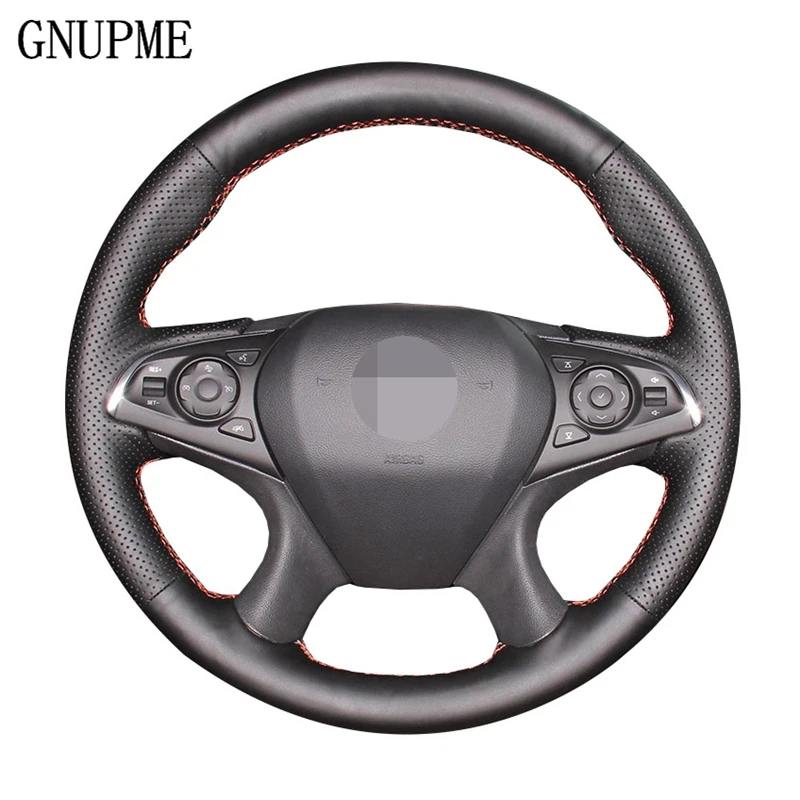 GNUPME Black Artificial Leather Car Steering Wheel Cover for Buick Regal Opel Insignia 2014 2015 Braided on the steering wheel
GNUPME Black Artificial Leather Car Steering Wheel Cover for Buick Regal Opel Insignia 2014 2015 Braided on the steering wheel