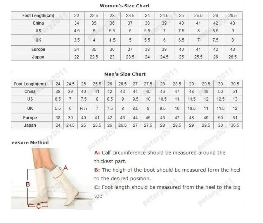 shoes size