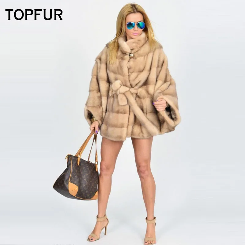 TOPFUR 2019 New Type Thick Warm Mink Fur Coat Women 70 Cm Long Mink Fur Coats With Belt Autumn Winter Fashion Ladies Fur Jackets
TOPFUR 2019 New Type Thick Warm Mink Fur Coat Women 70 Cm Long Mink Fur Coats With Belt Autumn Winter Fashion Ladies Fur Jackets