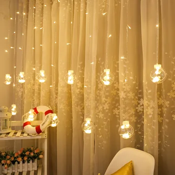New Year Wishing Ball Curtain Lights Led Light Strings Christmas Decoration Lantern Festival String Lights PAE05
New Year Wishing Ball Curtain Lights Led Light Strings Christmas Decoration Lantern Festival String Lights PAE05