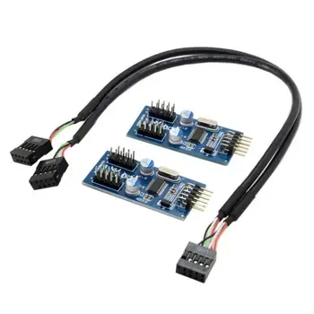 30CM 9pin USB 2.0 Header 1 to 2 / 4 Female Extension Cable HUB PCB Connector Adapter Port Multilier 0.3M
30CM 9pin USB 2.0 Header 1 to 2 / 4 Female Extension Cable HUB PCB Connector Adapter Port Multilier 0.3M