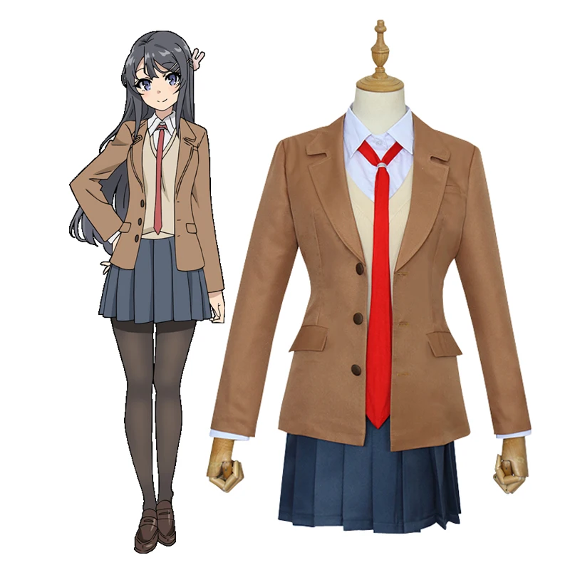 Униформа средней школы Rascal't Dream of Bunny Girl Senpai AoButa Mai Sakurajima minegaхара, костюм для косплея
Униформа средней школы Rascal't Dream of Bunny Girl Senpai AoButa Mai Sakurajima minegaхара, костюм для косплея