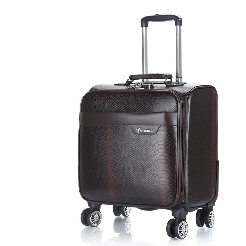 Genuine crocodile Grain trolley case,PU business suitcase,18 inch Boarding box,Universal wheel men and women trunk,Hand luggage
Genuine crocodile Grain trolley case,PU business suitcase,18 inch Boarding box,Universal wheel men and women trunk,Hand luggage