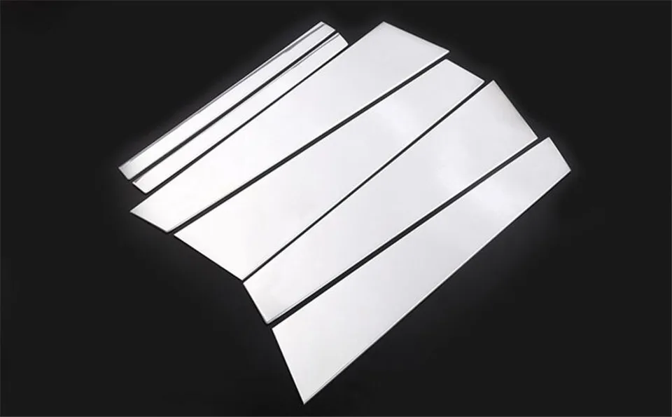 6pcs/set Stainless Steel Window B + C Pillar Molding Trim Cover Sill For BMW 5 Series G30 2017 Saloon 4 Door
6pcs/set Stainless Steel Window B + C Pillar Molding Trim Cover Sill For BMW 5 Series G30 2017 Saloon 4 Door