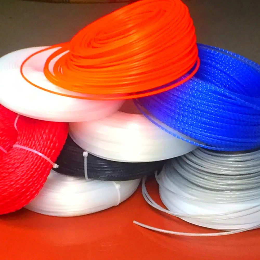 Mower rope grass cutter nylon mowing head line import mowing line 2.4 3.0 mm steel wire spiral serrated
Mower rope grass cutter nylon mowing head line import mowing line 2.4 3.0 mm steel wire spiral serrated