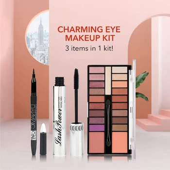 MENOW Long Lasting Eye Makeup Set 20 Colors Eyeshadow Palette Eyeliner Mascara Cosmetics Kit
MENOW Long Lasting Eye Makeup Set 20 Colors Eyeshadow Palette Eyeliner Mascara Cosmetics Kit