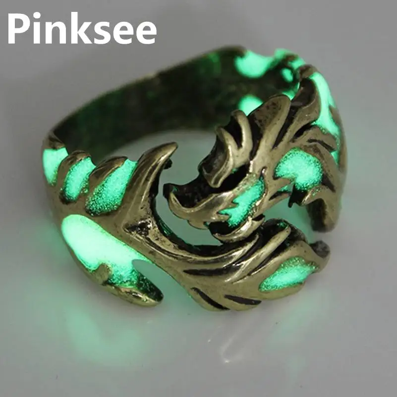 Unique Cool Mens Luminous Dragon Ring Vintage Jewelry Boys Club Pub Band Ring size 17-21 Halloween Party Accessories
Unique Cool Mens Luminous Dragon Ring Vintage Jewelry Boys Club Pub Band Ring size 17-21 Halloween Party Accessories