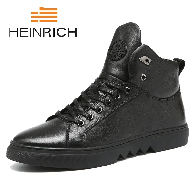 HEINRICH New Genuine Leather Fashion Men Boots 2018 Breathable Casual Lace Up Shoes Antiskid Round Toe Black Durable Boots
HEINRICH New Genuine Leather Fashion Men Boots 2018 Breathable Casual Lace Up Shoes Antiskid Round Toe Black Durable Boots