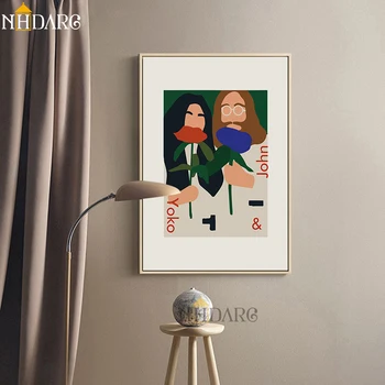 Fashion Funny Figure John & Yoko Posters and Prints Canvas Painting Wall Picture for Living Room Cuadros Home Decoration Salon
Fashion Funny Figure John & Yoko Posters and Prints Canvas Painting Wall Picture for Living Room Cuadros Home Decoration Salon