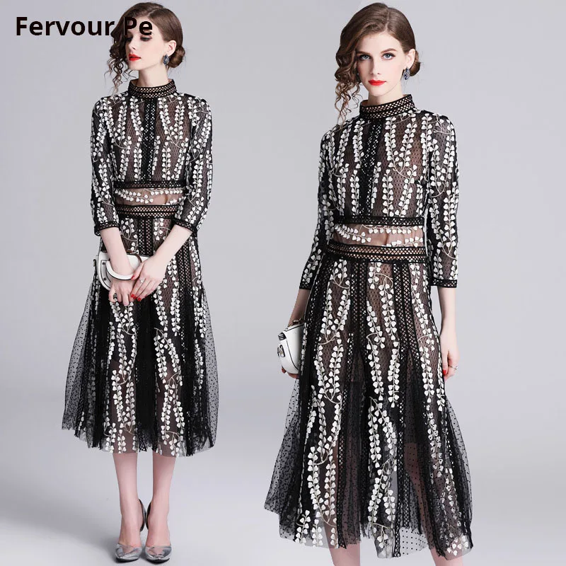 Women's Clothing Spring New High Street Style Heavy Industry Mesh Embroidered Patchwork Dress Plus Size P19177
Women's Clothing Spring New High Street Style Heavy Industry Mesh Embroidered Patchwork Dress Plus Size P19177