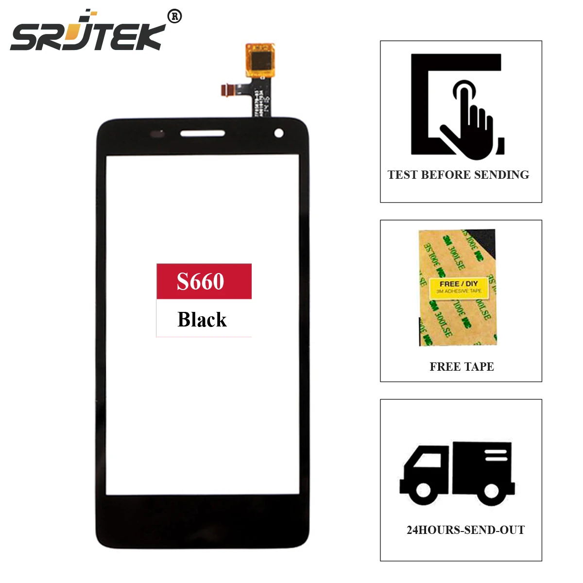 Srjtek screen For Lenovo S660 Touch Digitizer Sensor Outer Glass Outer Glass Replacement Parts + Free Adhesive 4.7 inch Black
Srjtek screen For Lenovo S660 Touch Digitizer Sensor Outer Glass Outer Glass Replacement Parts + Free Adhesive 4.7 inch Black