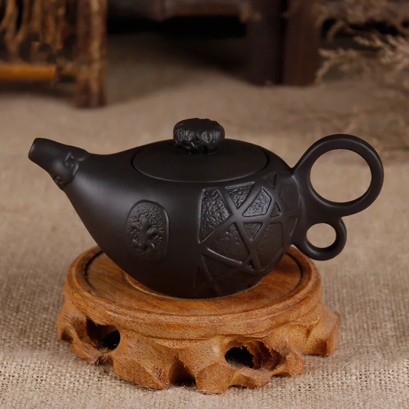 Handpainted Tetera Zisha Teapot Yixing TeaPot 140/175/200ml Chinese Kung Fu Set Ceramic Teapots 24 Styles Black Porcelain Kettle
Handpainted Tetera Zisha Teapot Yixing TeaPot 140/175/200ml Chinese Kung Fu Set Ceramic Teapots 24 Styles Black Porcelain Kettle