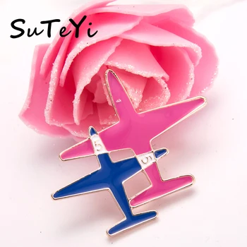SUTEYIBlue aircraft Enamel Brooch Pins Hijab Pins Up Metal Corsage Designer Wedding Shoulder Scarf Dresses Clips For Women Girls
SUTEYIBlue aircraft Enamel Brooch Pins Hijab Pins Up Metal Corsage Designer Wedding Shoulder Scarf Dresses Clips For Women Girls