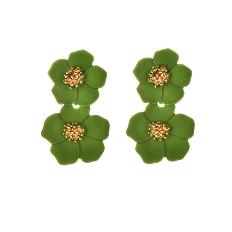 2019 New Korean Alloy Green Flower Drop Earrings For Women Romantic Statement Dangle Earring Female Fashion Wedding Jewelry Gift
2019 New Korean Alloy Green Flower Drop Earrings For Women Romantic Statement Dangle Earring Female Fashion Wedding Jewelry Gift