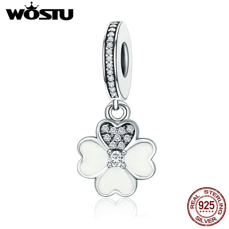 WOSTU 925 Sterling Silver Love Of Clover Dangle Bead Fit Original WST Charm Bracelet Pendant Necklace Jewelry Gift FIC259
WOSTU 925 Sterling Silver Love Of Clover Dangle Bead Fit Original WST Charm Bracelet Pendant Necklace Jewelry Gift FIC259