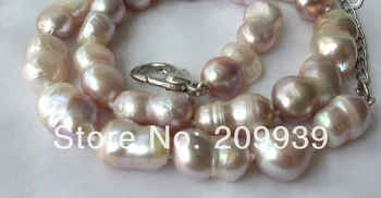 free shipping stunning big 20mm baroque lavender freshwater cultured pearl necklace
free shipping stunning big 20mm baroque lavender freshwater cultured pearl necklace