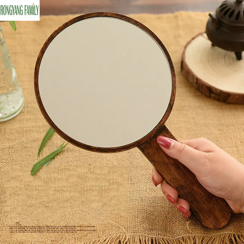 European Retro Makeup Mirror Wood Accessories Decoration Handheld Mirror Portable Pocket travel HD Cosmetic Dresser Mirror Gifts
European Retro Makeup Mirror Wood Accessories Decoration Handheld Mirror Portable Pocket travel HD Cosmetic Dresser Mirror Gifts