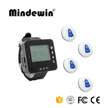 Mindewin Wireless Watch Pager Calling System Paging System 1PC Receiver + 4PCS Call button for Patient the Elderly Emergency
Mindewin Wireless Watch Pager Calling System Paging System 1PC Receiver + 4PCS Call button for Patient the Elderly Emergency