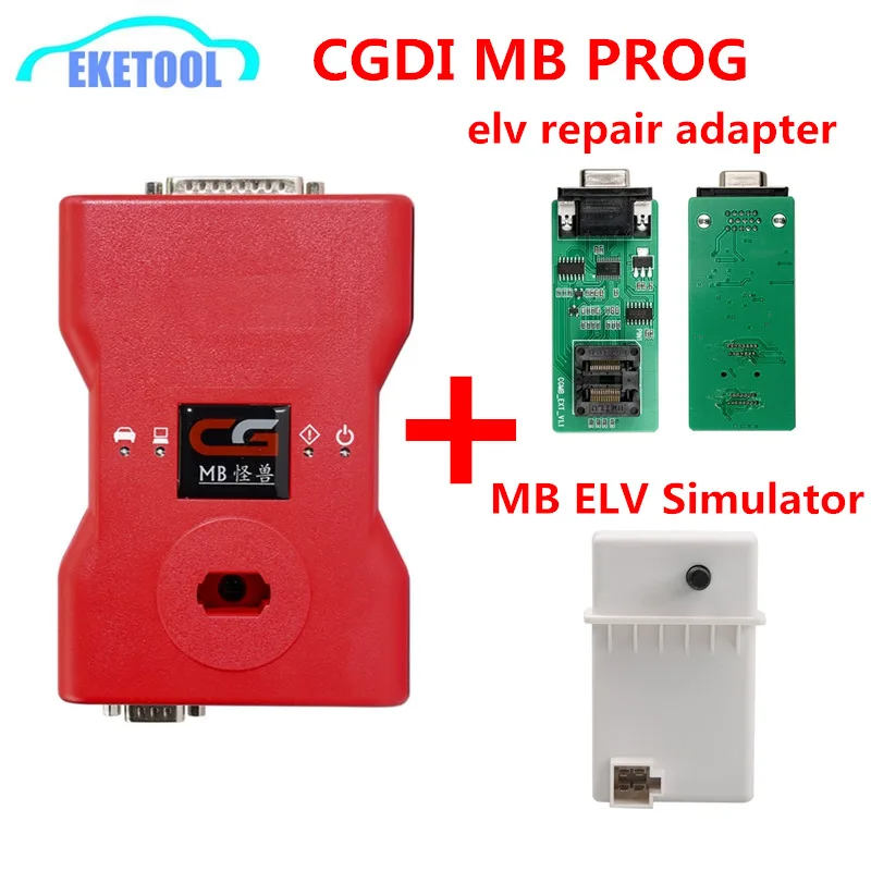 

CGDI MB For Benz Plus ELV Repair Adapter+MB ELV Simulator Supports Fastest Add Key via OBD All Key Lost CGDI PROG MB For BENZ