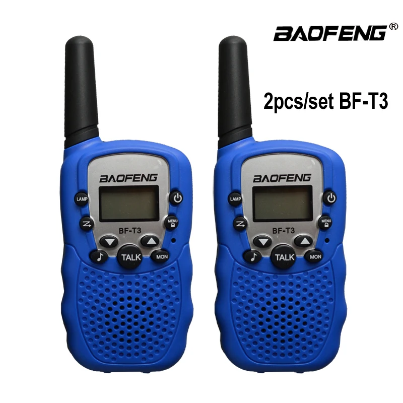 2Pcs/set Baofeng BF-T3 UHF462-467MHz 22Channel Portable Two-Way 10 Call Tones Radio Transceiver for Kids Radio Kid Walkie Talkie
2Pcs/set Baofeng BF-T3 UHF462-467MHz 22Channel Portable Two-Way 10 Call Tones Radio Transceiver for Kids Radio Kid Walkie Talkie