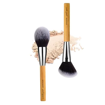 

vela.yue Large Powder Brush Synthetic Vegan Face Cheeks Minieral Loose Powder Blusher Bronzer Highlight Contour Makeup Tool