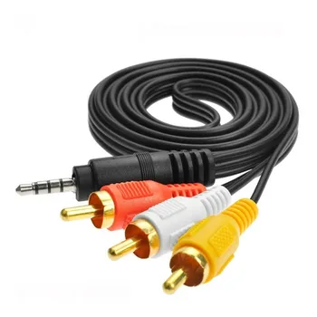 1.5M 3m HIFI RCA Jack Audio Cables 3.5mm Male to Male 2RCA 3RCA AUX Cables RCA Cable for Home Theater DVD Headphone 100pcs
1.5M 3m HIFI RCA Jack Audio Cables 3.5mm Male to Male 2RCA 3RCA AUX Cables RCA Cable for Home Theater DVD Headphone 100pcs