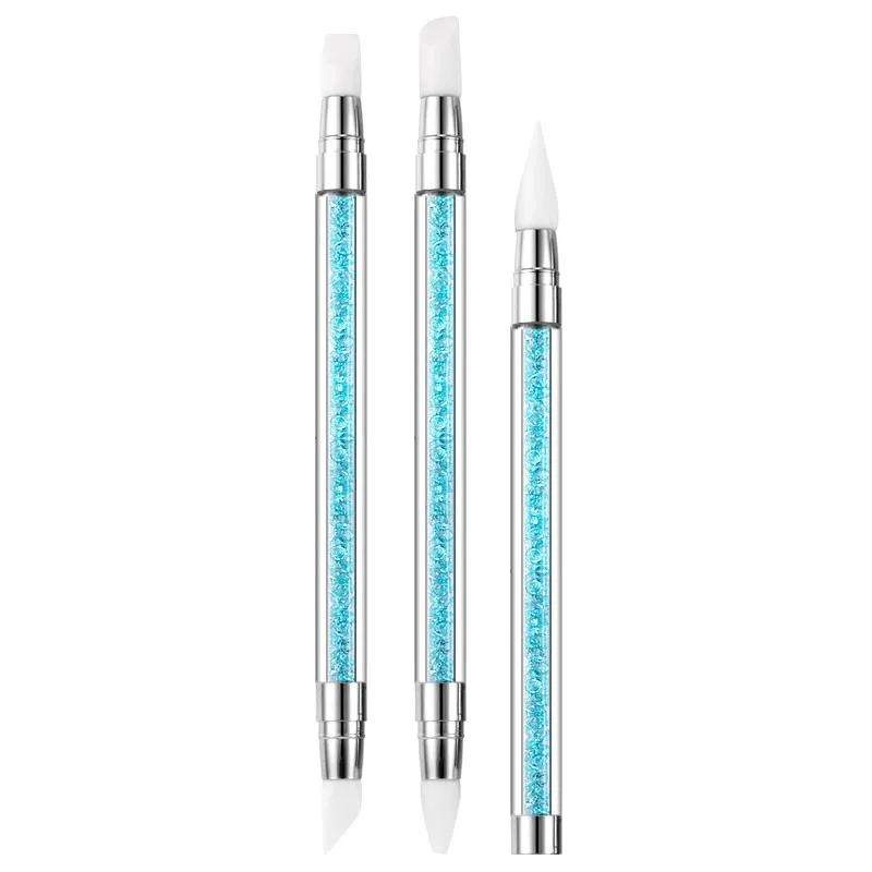 Nail Art Brush Blue Diamond Set With 3 Pcs Double End Silicone Pen Hollow Drawing Pen 2019 Jun06
Nail Art Brush Blue Diamond Set With 3 Pcs Double End Silicone Pen Hollow Drawing Pen 2019 Jun06