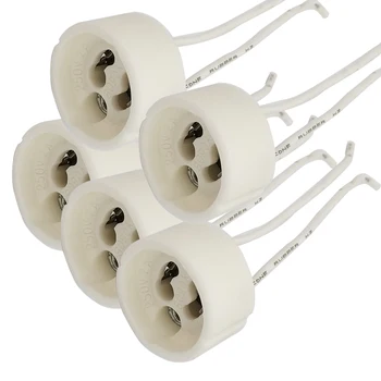 Gu10 Light Socket Gu10 LED Spotlight Socket, Gu10 Lamp Holder, Ceramic,Silicon Wire 10cm Long
Gu10 Light Socket Gu10 LED Spotlight Socket, Gu10 Lamp Holder, Ceramic,Silicon Wire 10cm Long