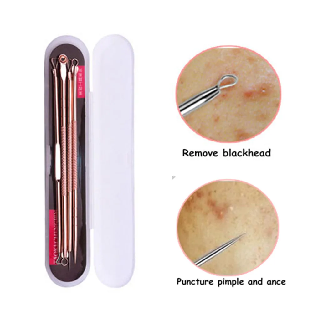 4PCS/set Rose Gold Black Dots Cleaner Acne Blemish Remover Needles Set Black Spots Pore Cleanser Tool
4PCS/set Rose Gold Black Dots Cleaner Acne Blemish Remover Needles Set Black Spots Pore Cleanser Tool