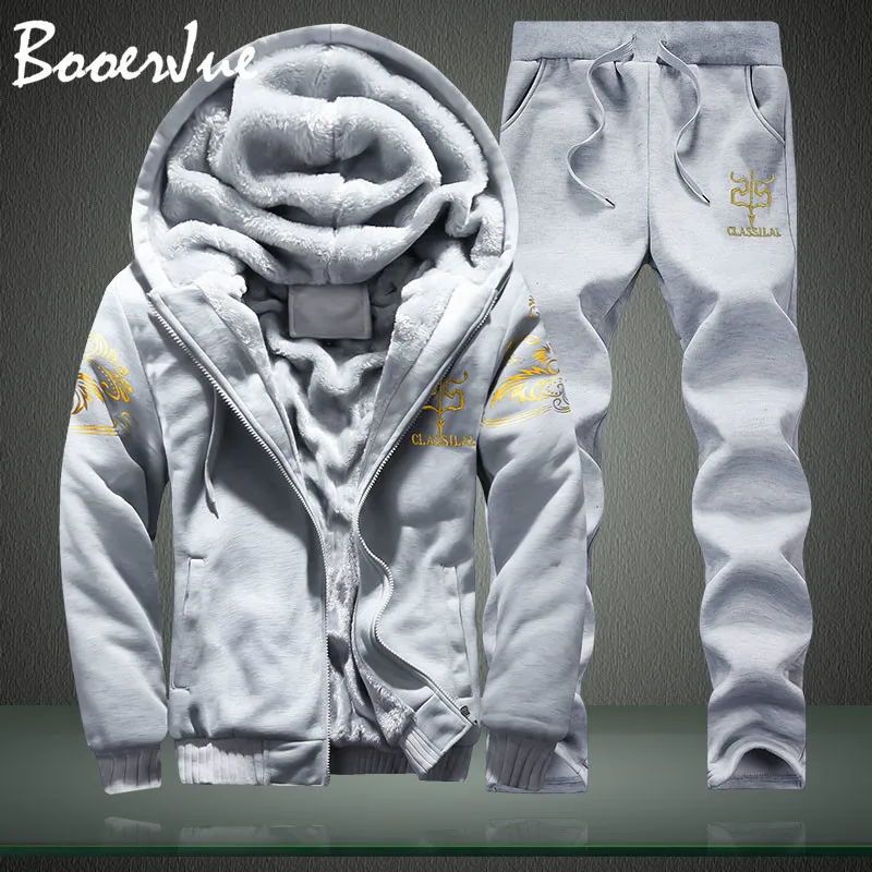 M-4XL Winter Inner Fleece Hoodies Men 2019 Casual Hooded Warm Sweatshirts Thick Tracksuit 2PC Jacket+Pant Men Moleton Masculino
M-4XL Winter Inner Fleece Hoodies Men 2019 Casual Hooded Warm Sweatshirts Thick Tracksuit 2PC Jacket+Pant Men Moleton Masculino