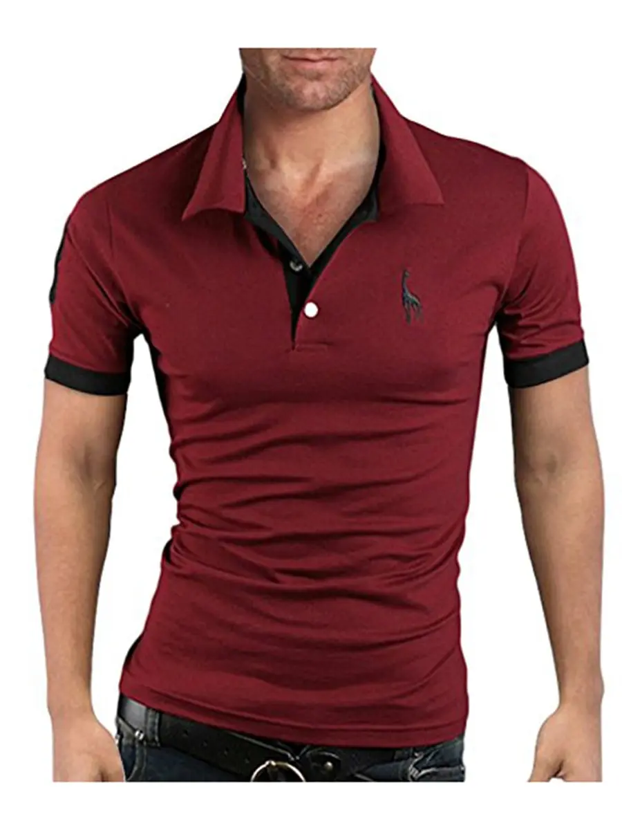 Men's Polo Multi-Color Deer High Quality Cotton Polo Shirt Men's Short Sleeve Slim Business Casual Solid Fit Tops 21 Men's Polo Multi-Color Deer High Quality Cotton Polo Shirt Men's Short Sleeve Slim Business Casual Solid Fit Tops 26