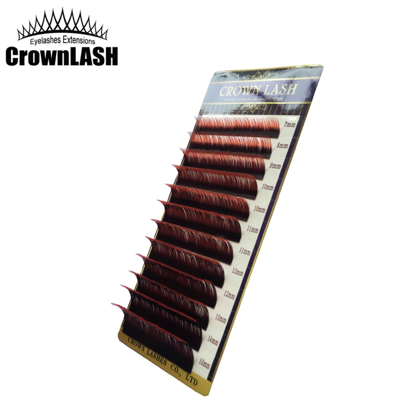 CrownLASH Ombre Red 2tone Eyelash Extensions C-0.10, C-0.15 7-15mm Dual Color Volum Lash
CrownLASH Ombre Red 2tone Eyelash Extensions C-0.10, C-0.15 7-15mm Dual Color Volum Lash