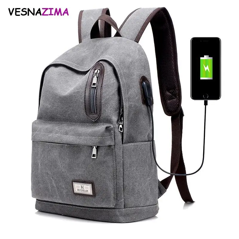 2017 Large Capacity Laptop Canvas Bag Man USB Charge Design Backpack Bag Black Backpacks women School Bag Mochila Masculina 522Z
2017 Large Capacity Laptop Canvas Bag Man USB Charge Design Backpack Bag Black Backpacks women School Bag Mochila Masculina 522Z