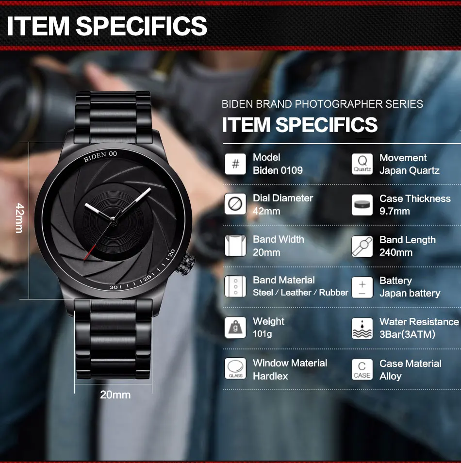 BIDEN-Brand-Fashion-Casual-Waterproof-Quartz-Watch-Stainless-Steel-Men-s-Watches-Photographer-Series-Unique-Camera