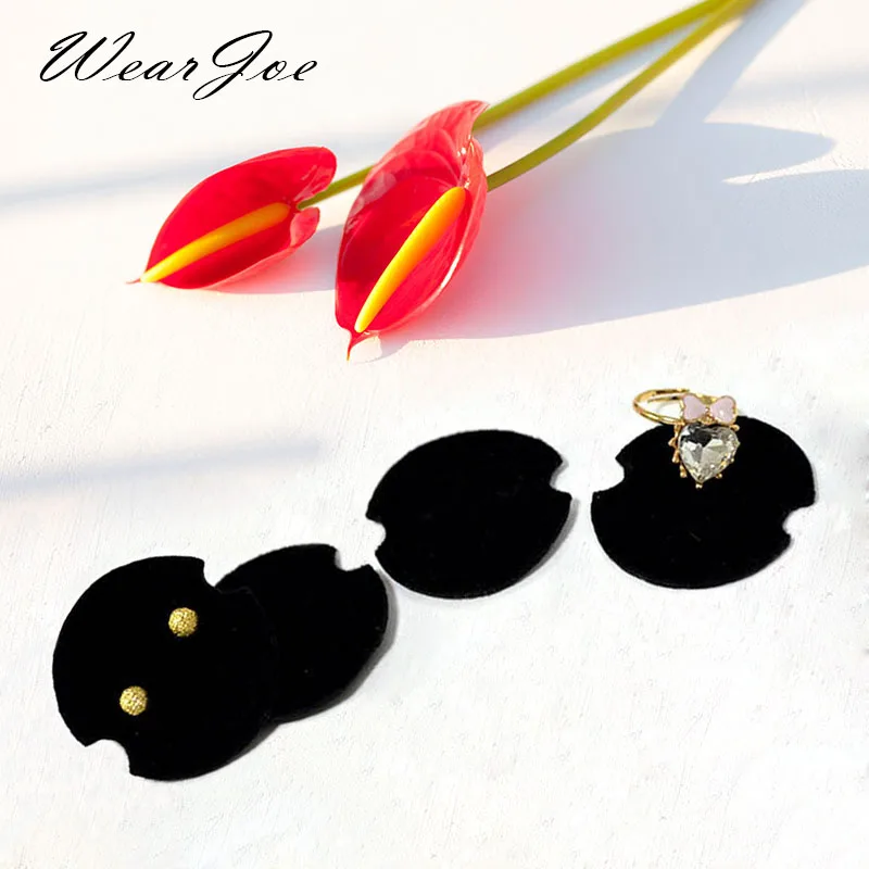50pcs Portable Creative DIY Ring Display Circular Stand Rack Base Black Velvet Earring Storage Packing Mini Pillow Pad Organizer
50pcs Portable Creative DIY Ring Display Circular Stand Rack Base Black Velvet Earring Storage Packing Mini Pillow Pad Organizer