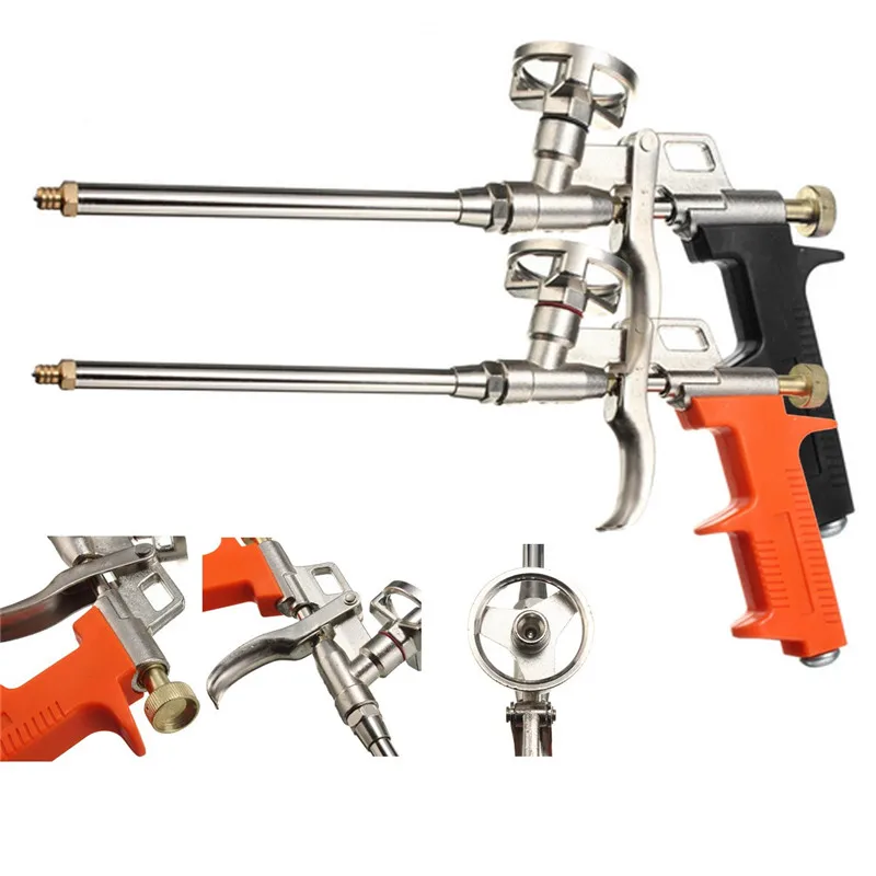 1 PC Manual PU Foam Gun Grade Expanding Spray Application Length 28cm Black Orange Professional Heavy Duty PU Foam Gun
1 PC Manual PU Foam Gun Grade Expanding Spray Application Length 28cm Black Orange Professional Heavy Duty PU Foam Gun