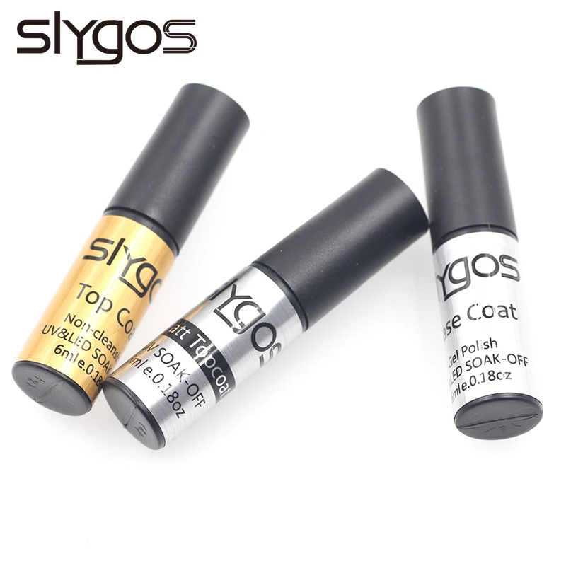 6ml SLYGOS Soak Off TOP BASE COAT UV LED Nail Gel Polish Base Gel Nail Art Manicure Long Lasting Professional Strengthen Gel
6ml SLYGOS Soak Off TOP BASE COAT UV LED Nail Gel Polish Base Gel Nail Art Manicure Long Lasting Professional Strengthen Gel