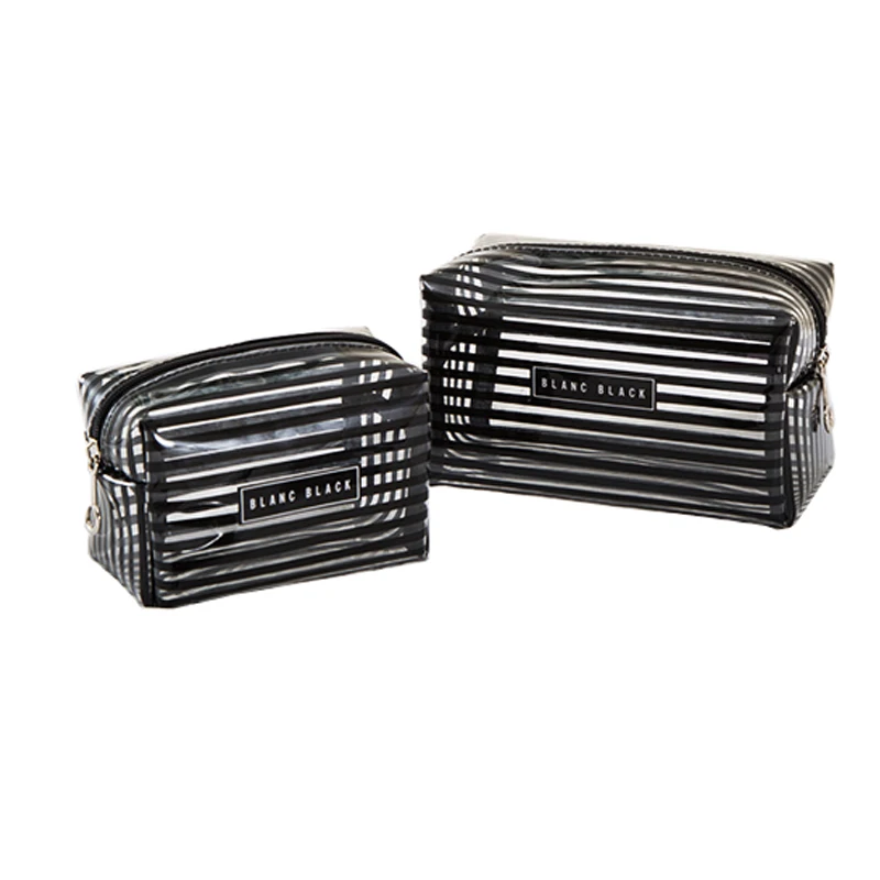 Newest Fashion Striped Toiletry Bags PVC Waterproof Make up Case Lady Travel Cosmetic Organizers Flap Two Sizes
Newest Fashion Striped Toiletry Bags PVC Waterproof Make up Case Lady Travel Cosmetic Organizers Flap Two Sizes