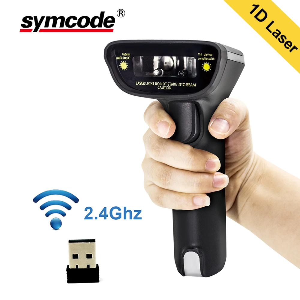 Wireless Barcode Scanner,Symcode 1D Laser Handheld USB Wireless Barcode Reader,User for Supermarket,Retail,Express etc
Wireless Barcode Scanner,Symcode 1D Laser Handheld USB Wireless Barcode Reader,User for Supermarket,Retail,Express etc