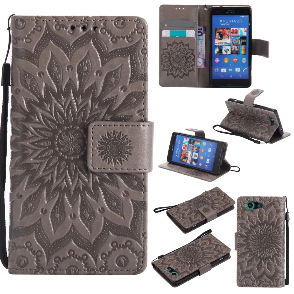 Embossed Sunflower Case for fundas Sony Z3 Compact Case for Sony Xperia Z3 Compact Flip Case D5803 D5833 4.6" + Card Holder
Embossed Sunflower Case for fundas Sony Z3 Compact Case for Sony Xperia Z3 Compact Flip Case D5803 D5833 4.6" + Card Holder