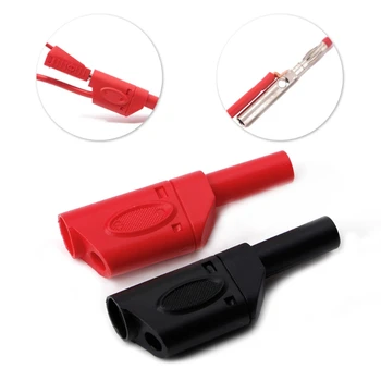 10 Sets 4mm Male Retractable Sheath Stackable Banana Plug Wire Solder Connector Black Red
10 Sets 4mm Male Retractable Sheath Stackable Banana Plug Wire Solder Connector Black Red