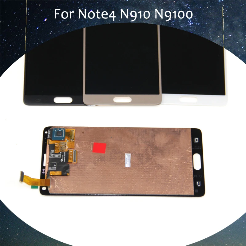 AMOLED Phone LCD For Samsung Galaxy Note 4 N910 N910A N910F Note4 LCDS Display Touch Screen Digitizer Assembly 1pcs
AMOLED Phone LCD For Samsung Galaxy Note 4 N910 N910A N910F Note4 LCDS Display Touch Screen Digitizer Assembly 1pcs