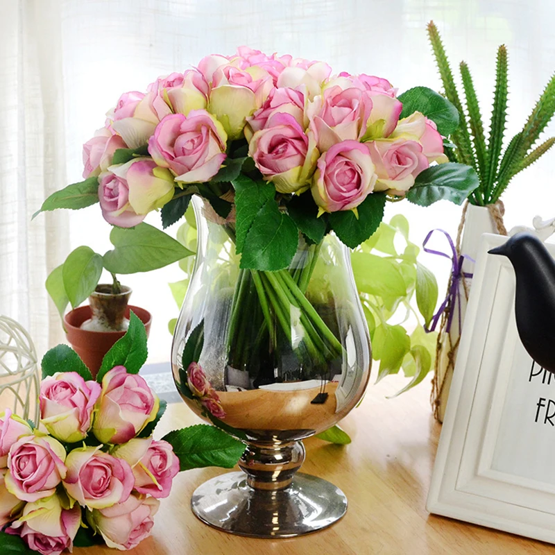 9 Heads 25cm Real Touch Rose Silk Artificial Flower Fake Peony European Home Decoration For Wedding Party Valentine's Day Gift
9 Heads 25cm Real Touch Rose Silk Artificial Flower Fake Peony European Home Decoration For Wedding Party Valentine's Day Gift