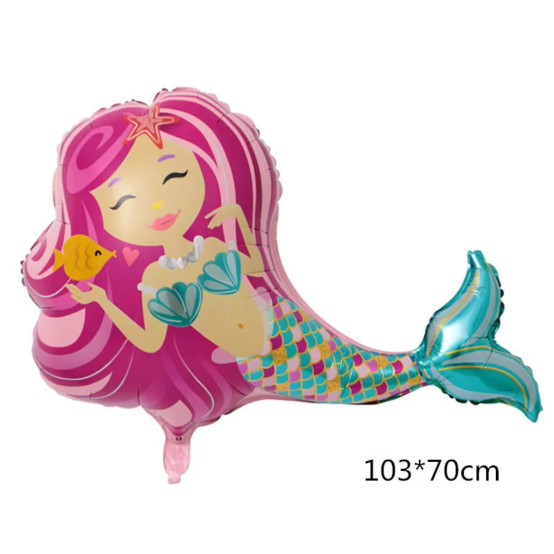 103*70cm mermaid foil balloon happy birthday party decoration boy girl birthday Baby shower kids toys proposal Wedding balloon
103*70cm mermaid foil balloon happy birthday party decoration boy girl birthday Baby shower kids toys proposal Wedding balloon