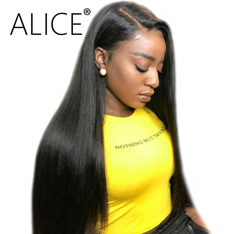 ALICE Straight Wig Pre Plukced Full Lace Human Hair Wigs 180 Density Remy Brazilian Lace Wigs With Baby Hair Full Lace Wig
ALICE Straight Wig Pre Plukced Full Lace Human Hair Wigs 180 Density Remy Brazilian Lace Wigs With Baby Hair Full Lace Wig