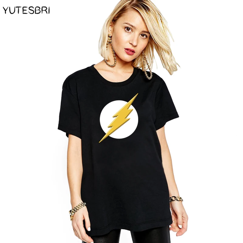 The Big Bang Theory tops tees Bazinga fashion brand clothes movie TV designed t shirt women Flash summer short sleeves T-shirt
The Big Bang Theory tops tees Bazinga fashion brand clothes movie TV designed t shirt women Flash summer short sleeves T-shirt