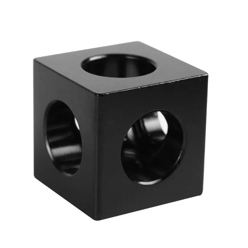 Black Cube Three Corner Prism Connector Bracket Adjustable Aluminum Aloy Wheel Block for 3D Printer Parts Accessories
Black Cube Three Corner Prism Connector Bracket Adjustable Aluminum Aloy Wheel Block for 3D Printer Parts Accessories
