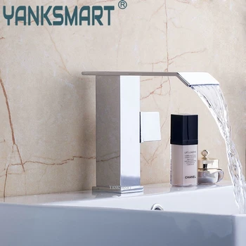 YANKSMART Basin Faucet Torneira Waterfall Deck Mounted Bathroom Sink Contemporary Chrome Waterfall Vessel One Hole/Handle Tap
YANKSMART Basin Faucet Torneira Waterfall Deck Mounted Bathroom Sink Contemporary Chrome Waterfall Vessel One Hole/Handle Tap